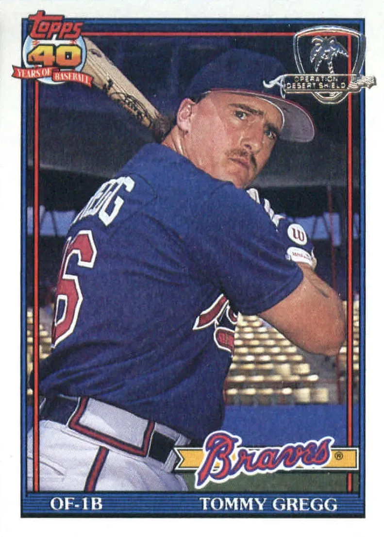 1991 Topps Baseball Tommy Gregg #742 PSA 5