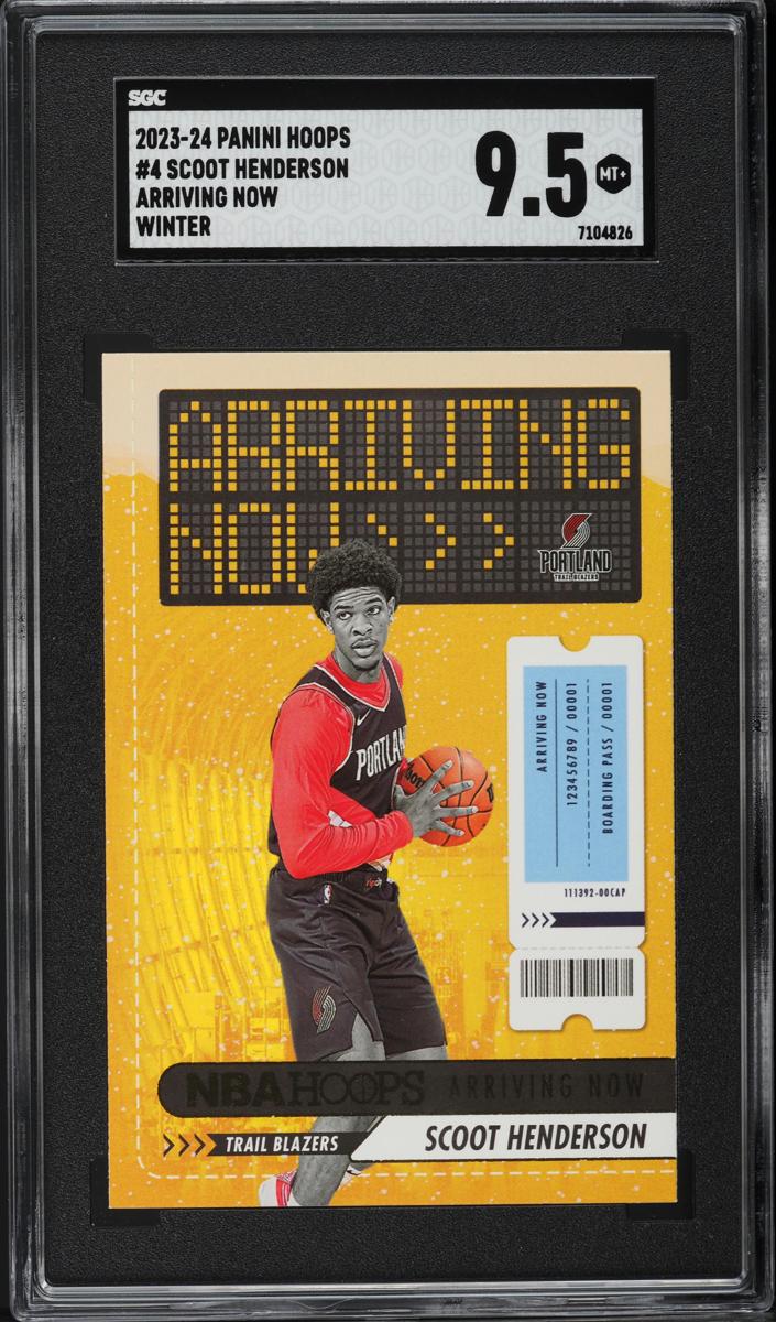 2023 Panini Hoops Basketball Winter Scoot Henderson #4 SGC 9.5