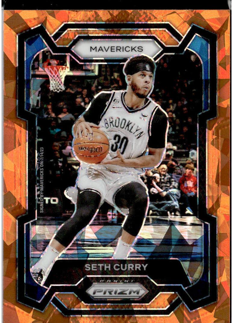 2023 Panini Prizm Basketball Orange Ice Seth Curry #219