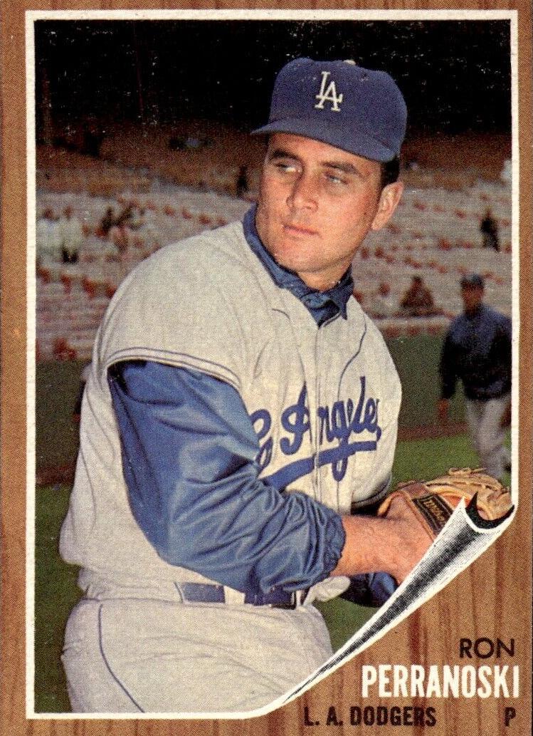 1962 Topps Baseball Ron Perranoski #297 PSA 8