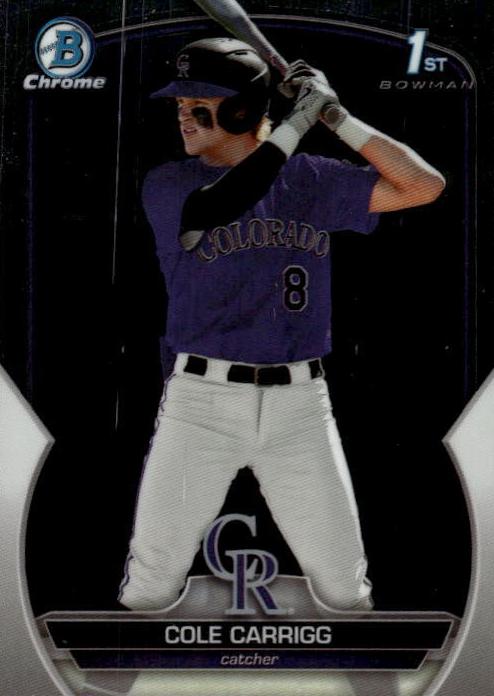 2023 Bowman Draft Chrome Baseball Cole Carrigg #BDC-151