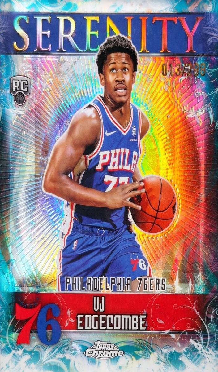 2025 Topps Chrome Basketball Teal Refractor VJ Edgecombe #SY-13