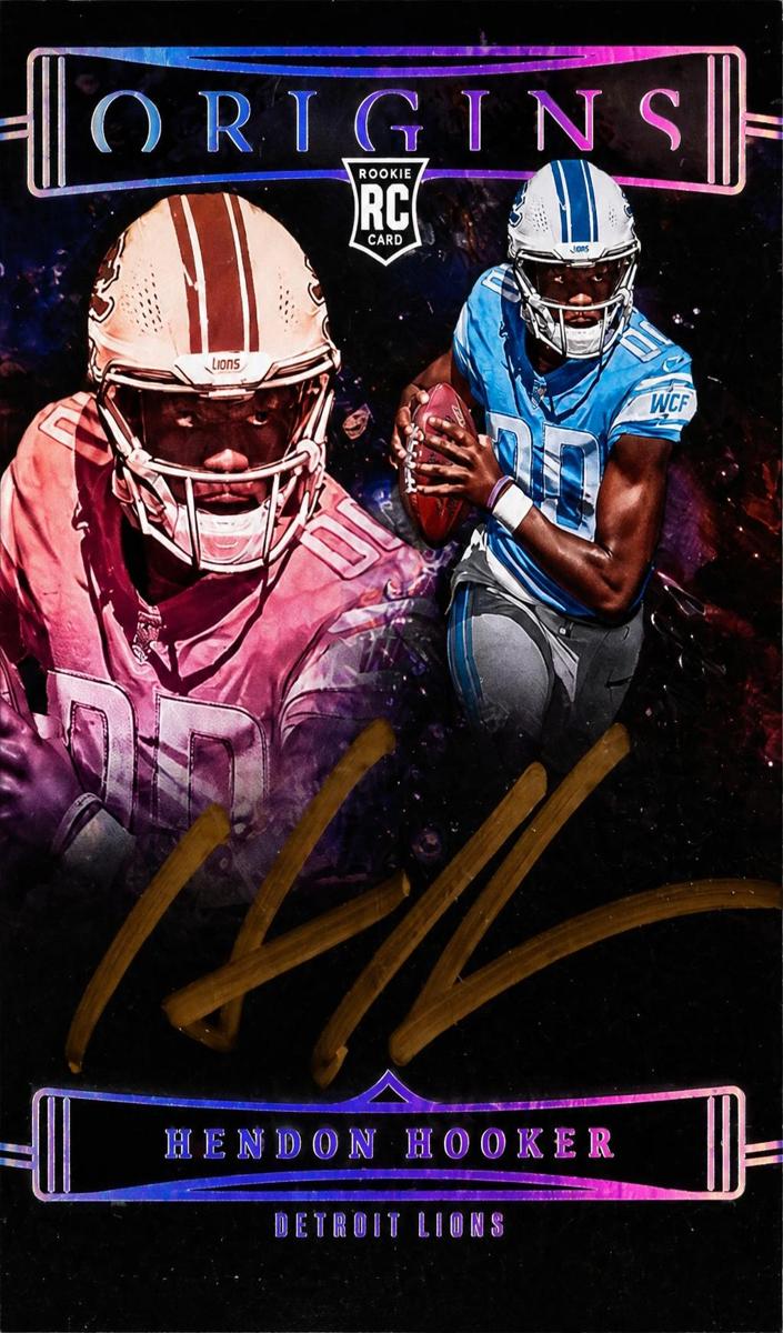 2023 Panini Origins Football Gold Hendon Hooker #RAHHO