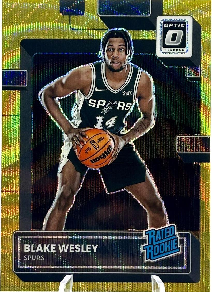 2022 Donruss Optic Basketball Gold Wave Blake Wesley #215