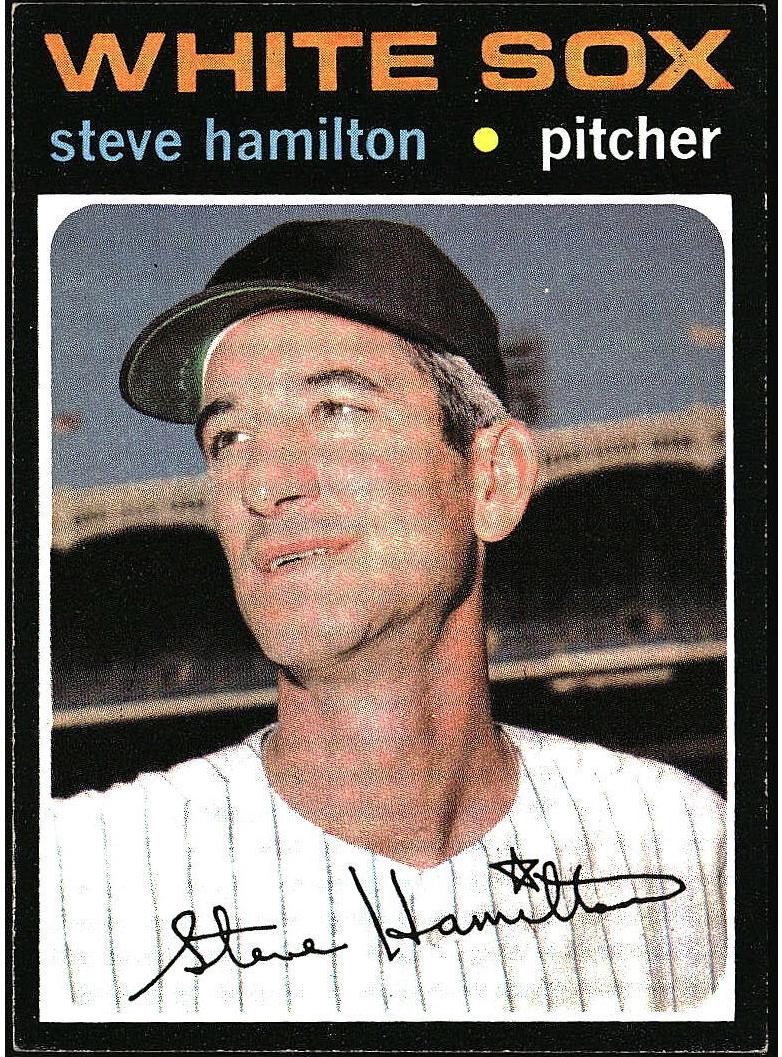 1971 Topps Baseball Steve Hamilton #627