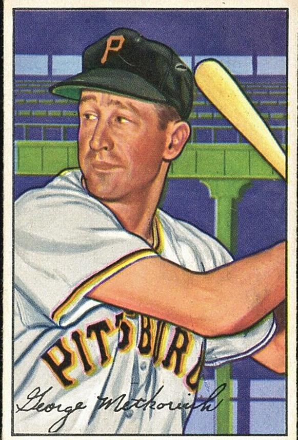 1952 Bowman Baseball George Metkovich #108