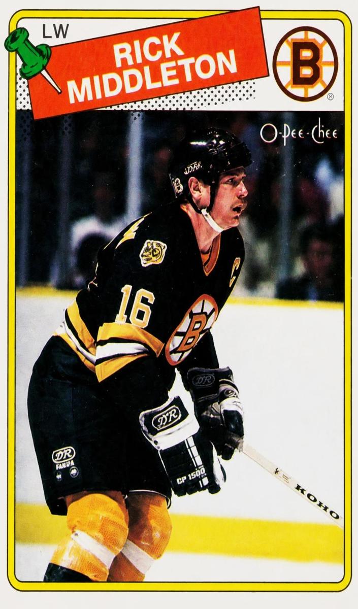 1988 O-Pee-Chee Hockey Rick Middleton #87 PSA 9