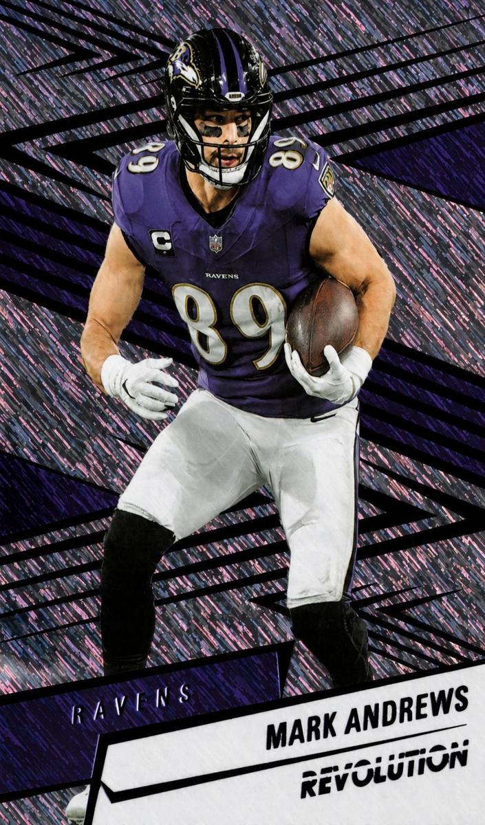 2025 Panini Revolution Football Purple Storm Mark Andrews #53
