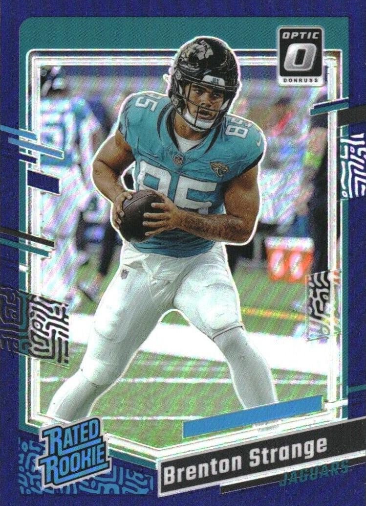 2023 Donruss Optic Football Purple Brenton Strange #251 PSA 9