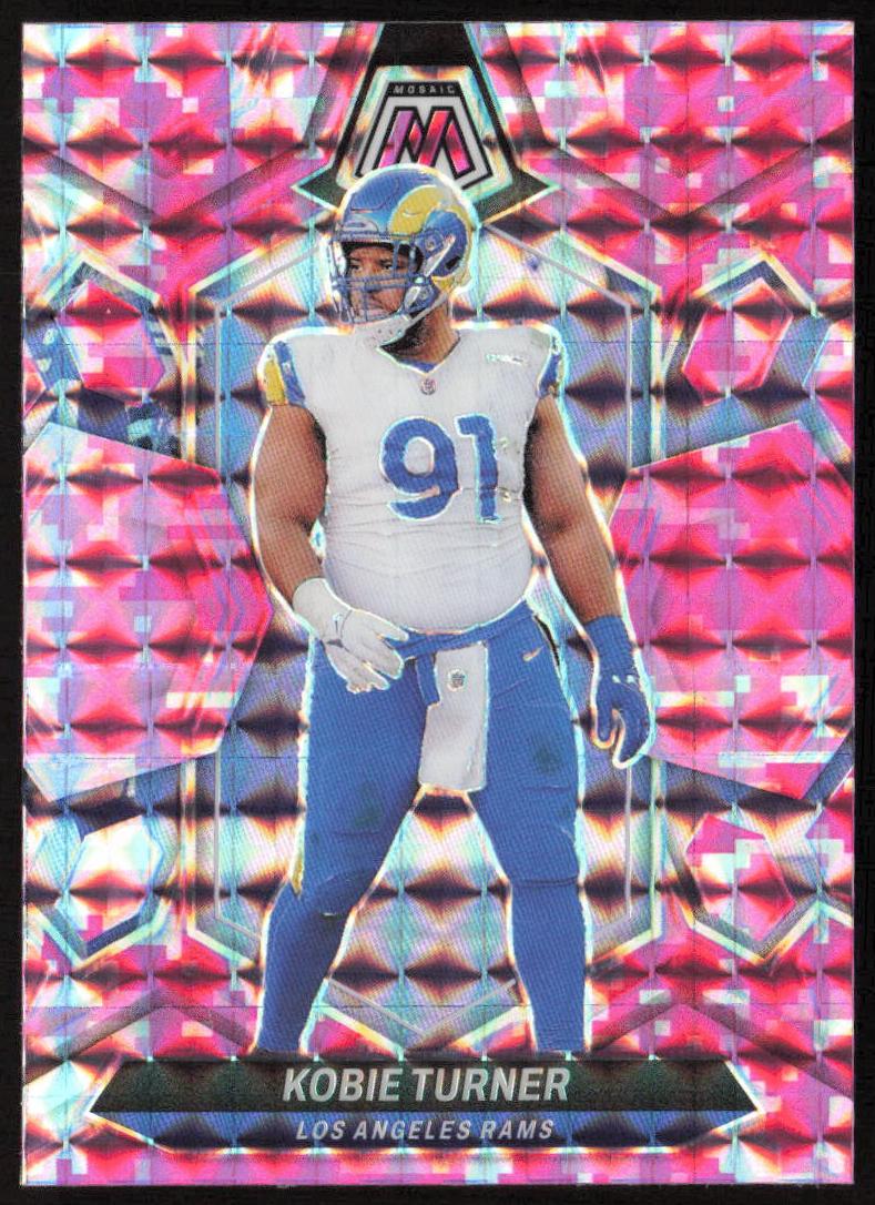 2024 Panini Mosaic Football Camo Pink Kobie Turner #132