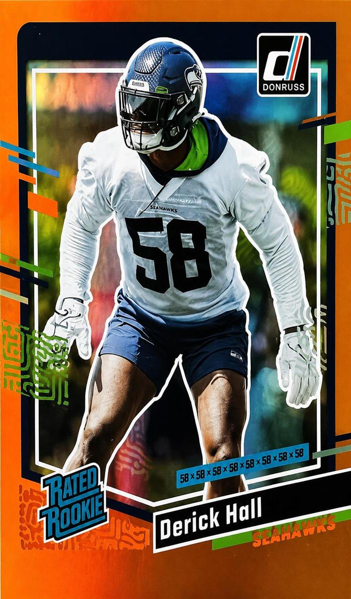 2023 Panini Donruss Football Jersey Number Derick Hall #388