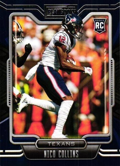 2021 Panini Playbook Football Nico Collins #127 PSA 8.5