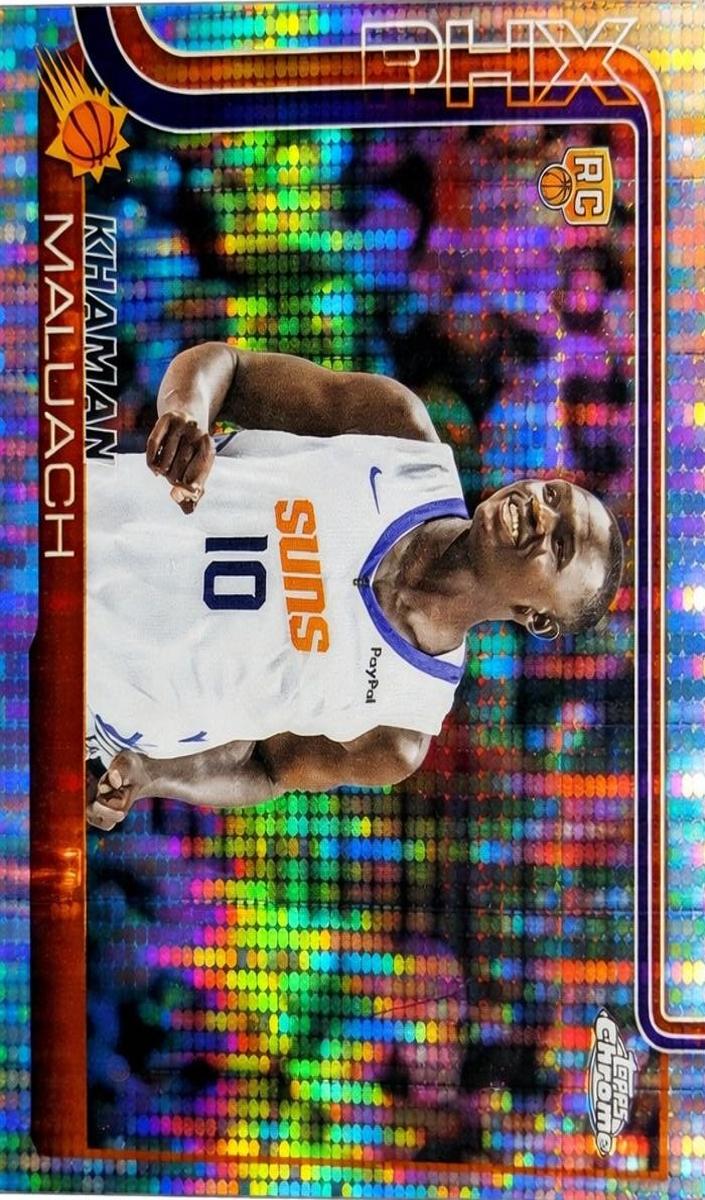 2025 Topps Chrome Basketball Pulsar Refractor Khaman Maluach #260
