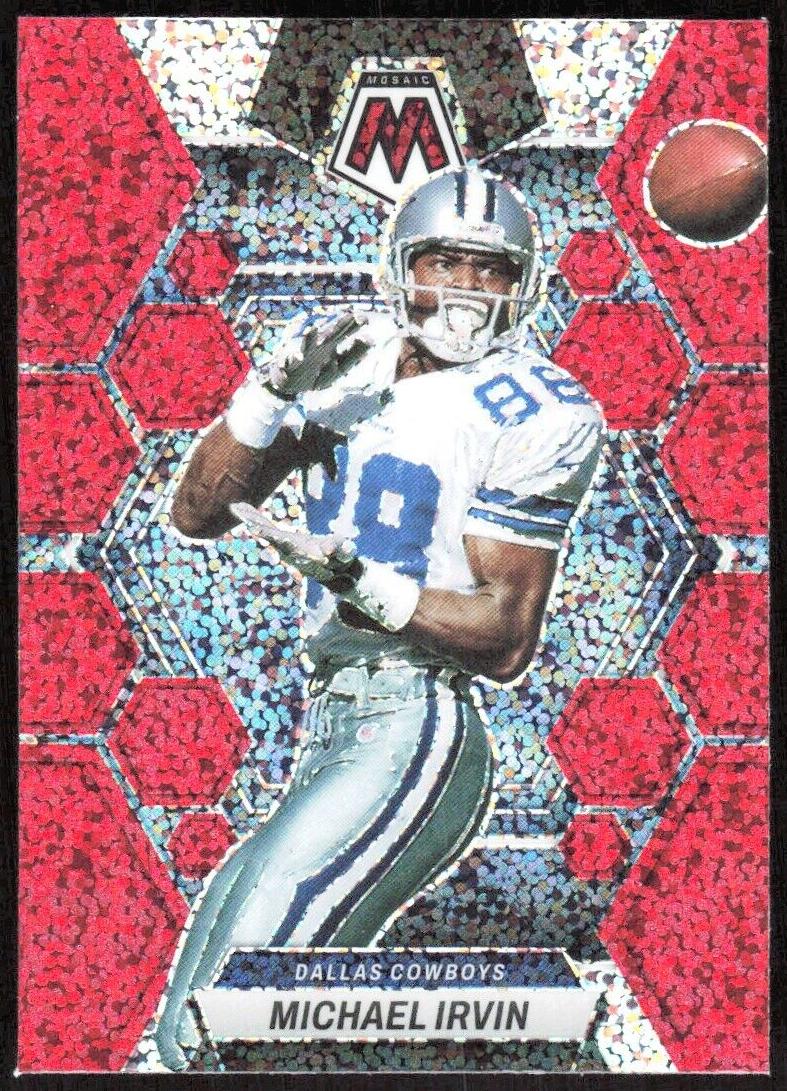 2023 Panini Mosaic Football Red Michael Irvin #62