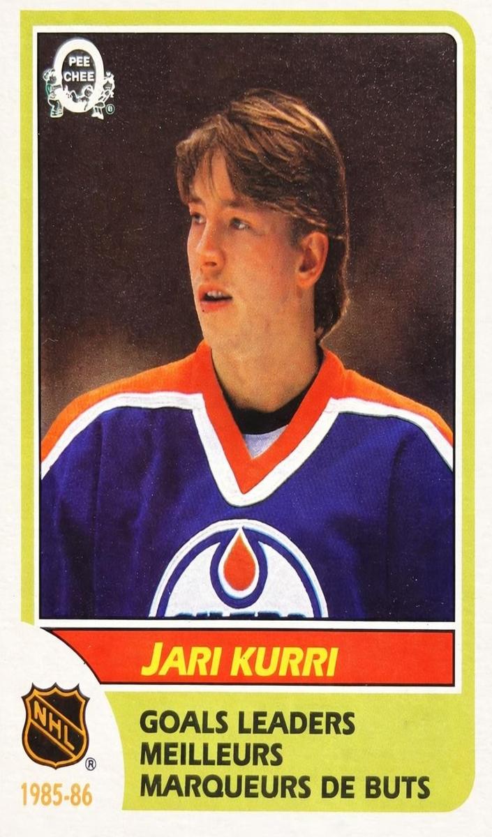 1986 O-Pee-Chee Hockey Jari Kurri #258 PSA 9