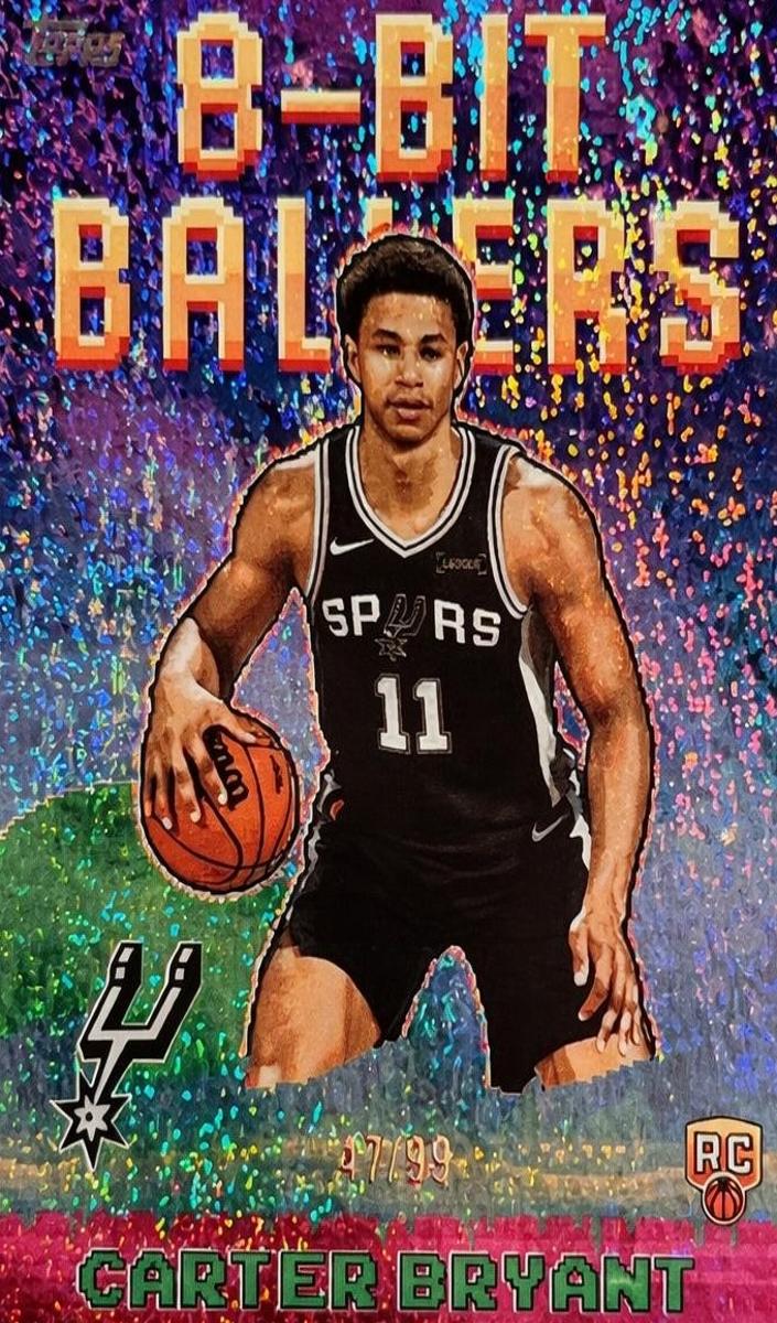 2025 Topps Basketball Green Holo Foil Carter Bryant #8B-40