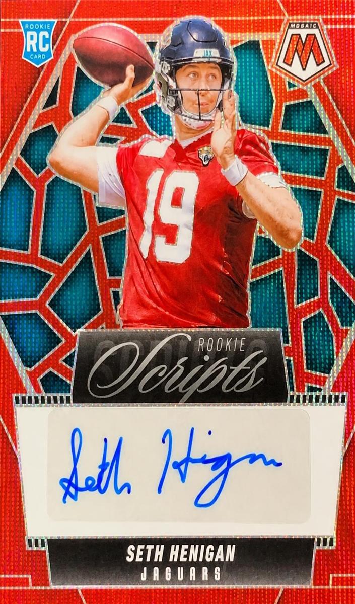 2025 Panini Mosaic Football Red Wave Seth Henigan #RS-SHN