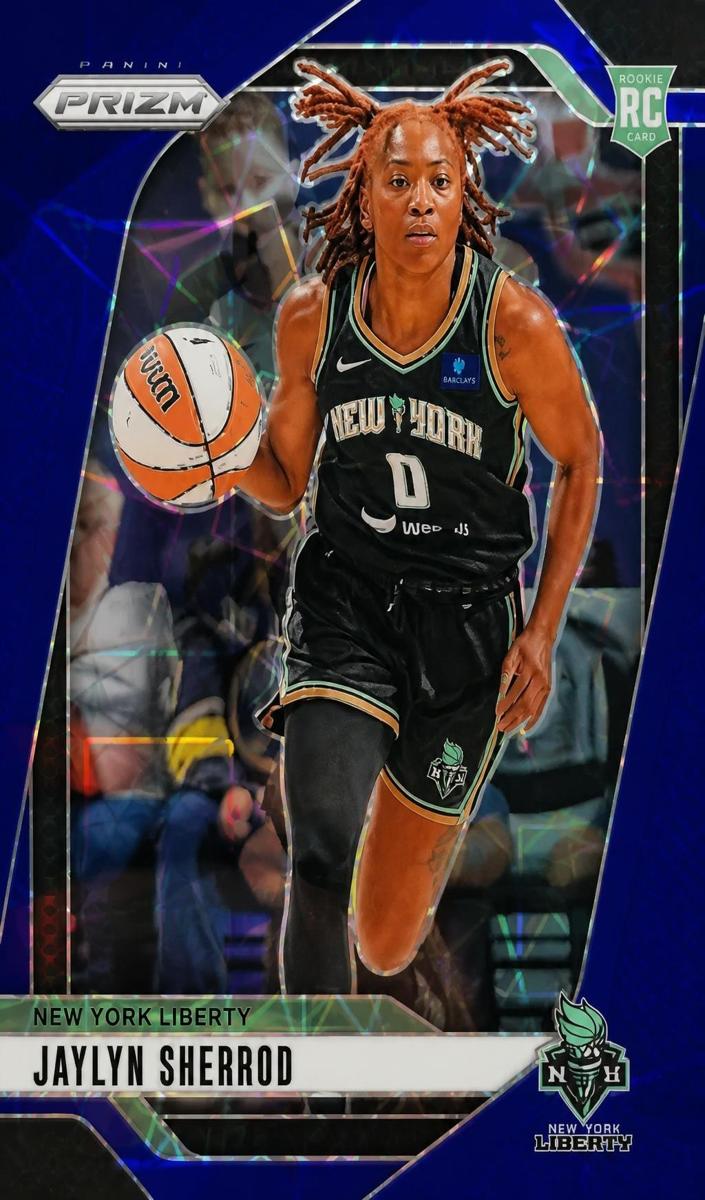 2024 Panini Prizm WNBA Basketball Blue Velocity Jaylyn Sherrod #33