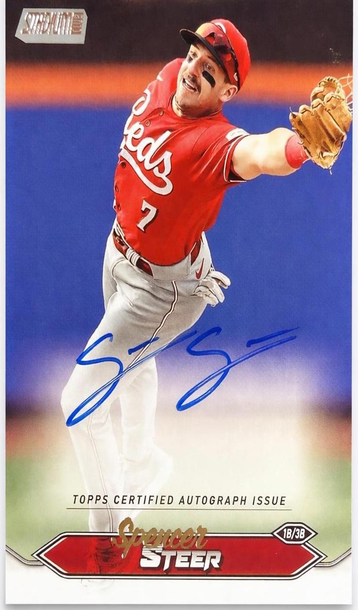 2024 Topps Stadium Club Baseball Spencer Steer #SCBA-SS