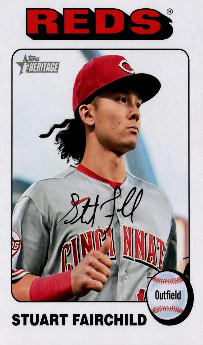 2024 Topps Heritage Baseball White Border Stuart Fairchild #30