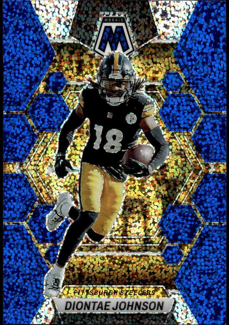 2023 Panini Mosaic Football Blue Sparkle Diontae Johnson #204