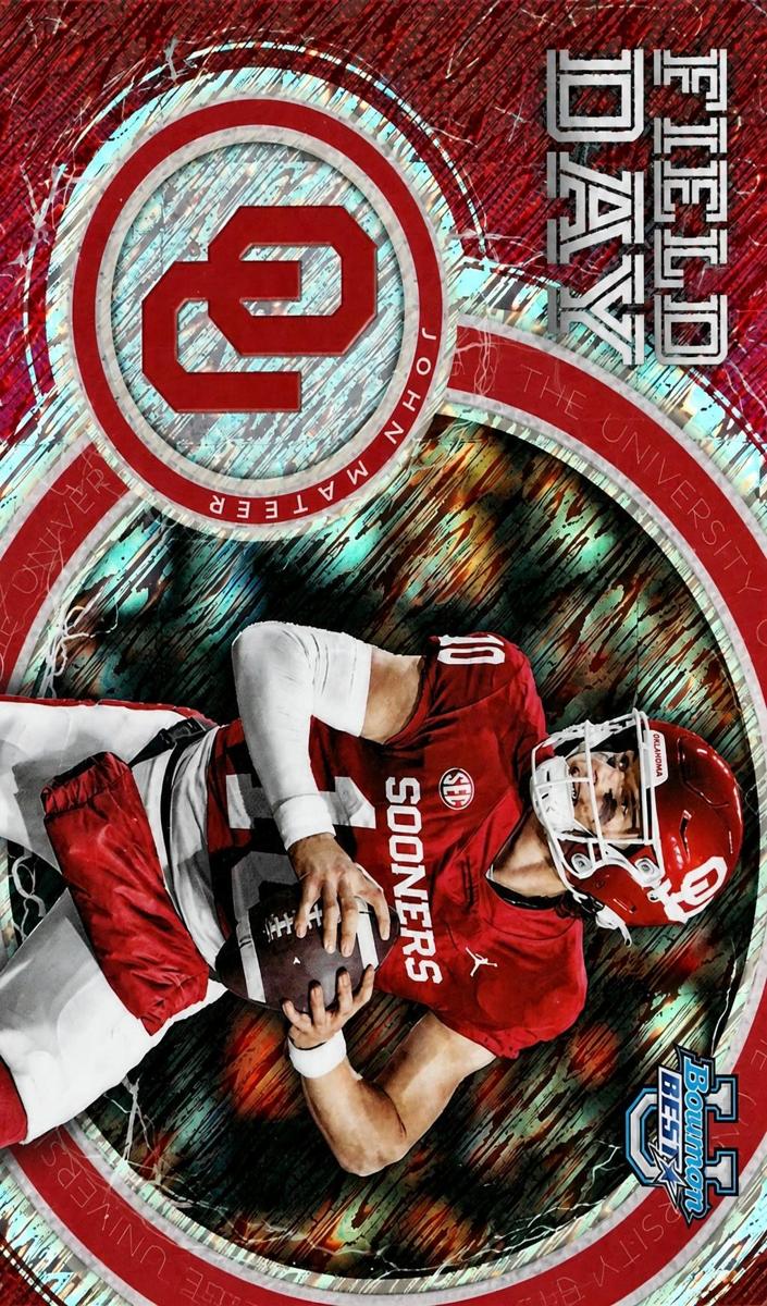 2025 Bowman Best University Football Shimmer Refractor John Mateer #FD-7