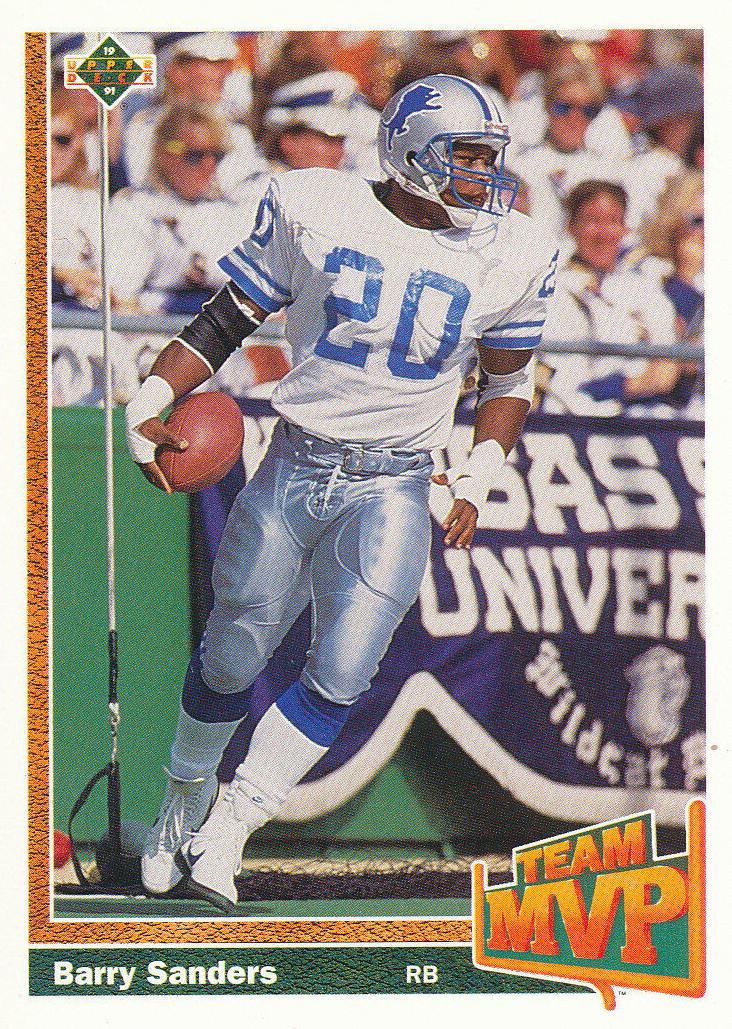 1991 Upper Deck Football Barry Sanders #458