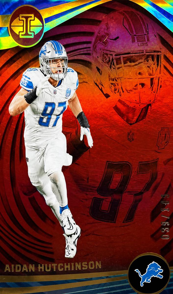 2023 Panini Illusions Football Trophy Collection Red Aidan Hutchinson #36