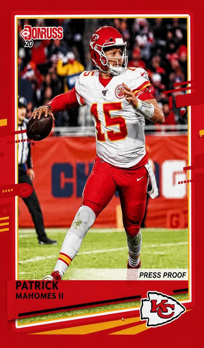 2020 Panini Donruss Football Press Proof Red Patrick Mahomes II #1