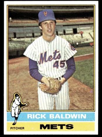 1976 Topps Baseball Rick Baldwin #372