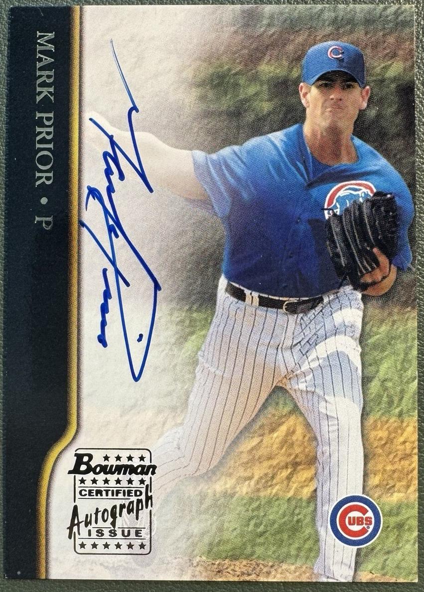 2002 Bowman Baseball Mark Prior #BA-MP BGS 8