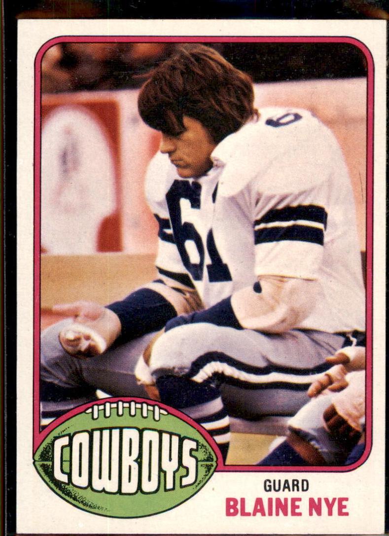 1976 Topps Football Blaine Nye #527