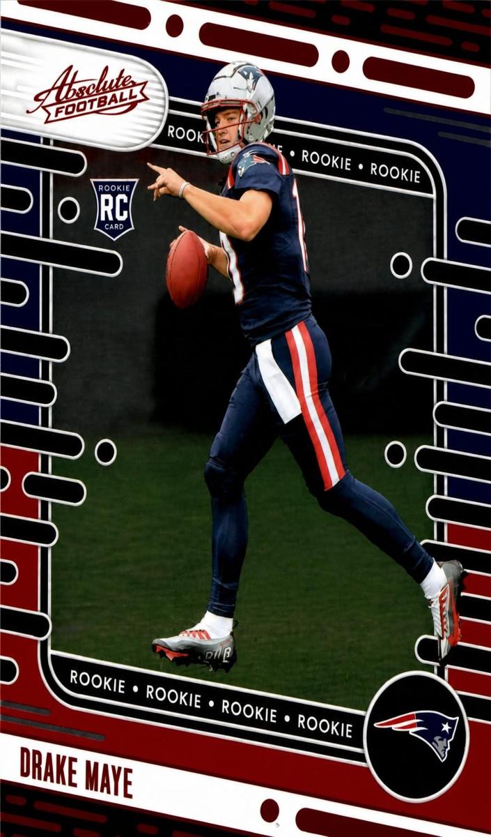 2024 Panini Absolute Football Red and Blue Drake Maye #103