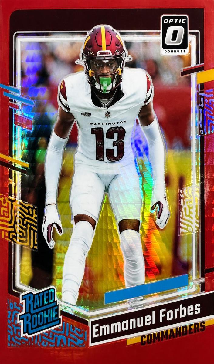 2023 Donruss Optic Football Red Hyper Emmanuel Forbes #299