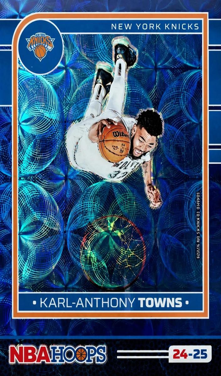 2024 Panini Hoops Basketball Premium Blue Scope Karl-Anthony Towns #5