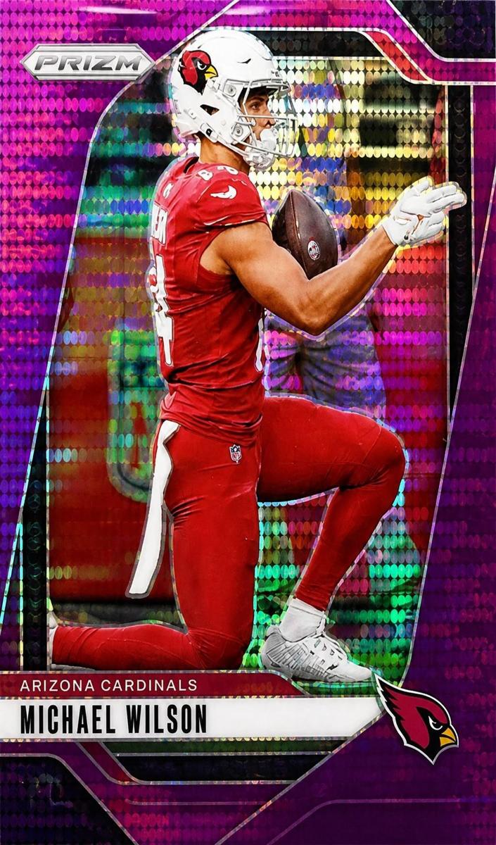 2024 Panini Prizm Football Purple Pulsar Michael Wilson #3