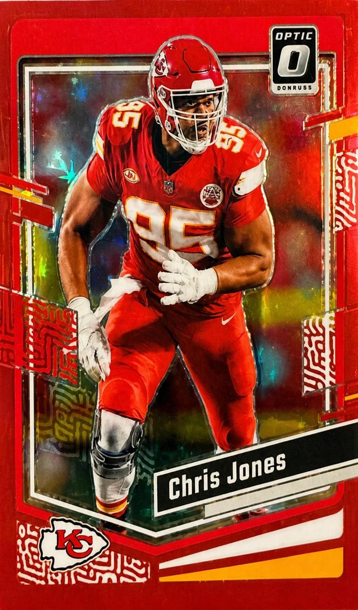 2023 Donruss Optic Football Red Chris Jones #88 PSA 9