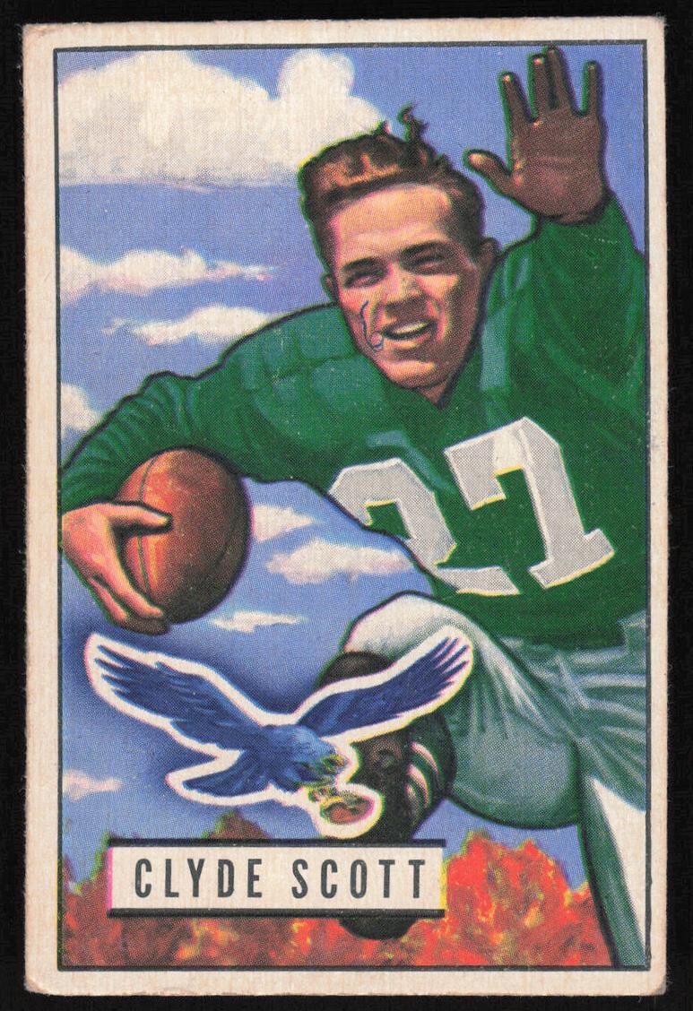1951 Bowman Football Clyde Scott #120