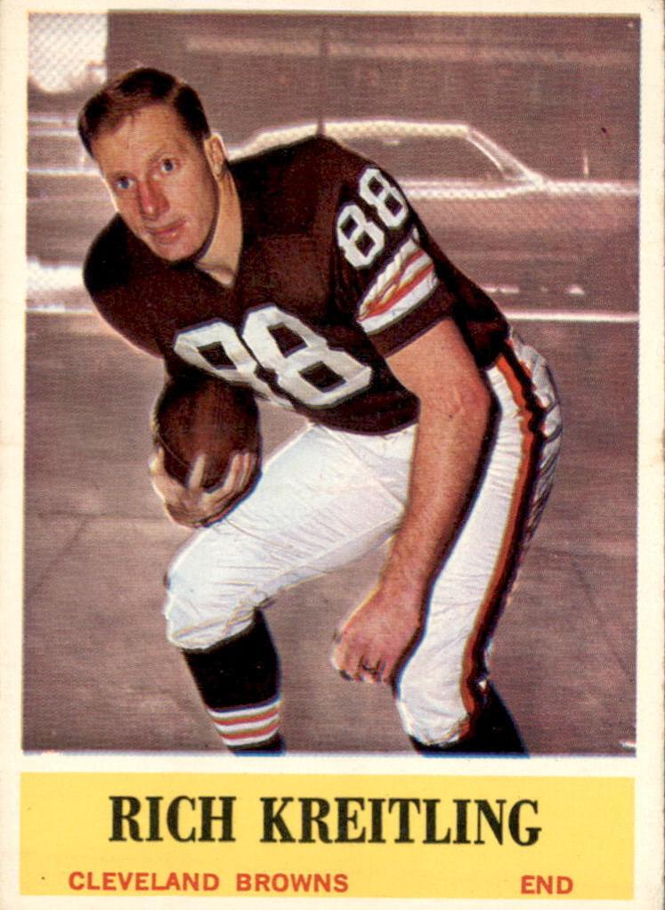 1964 Philadelphia Football Rich Kreitling #36 PSA 8