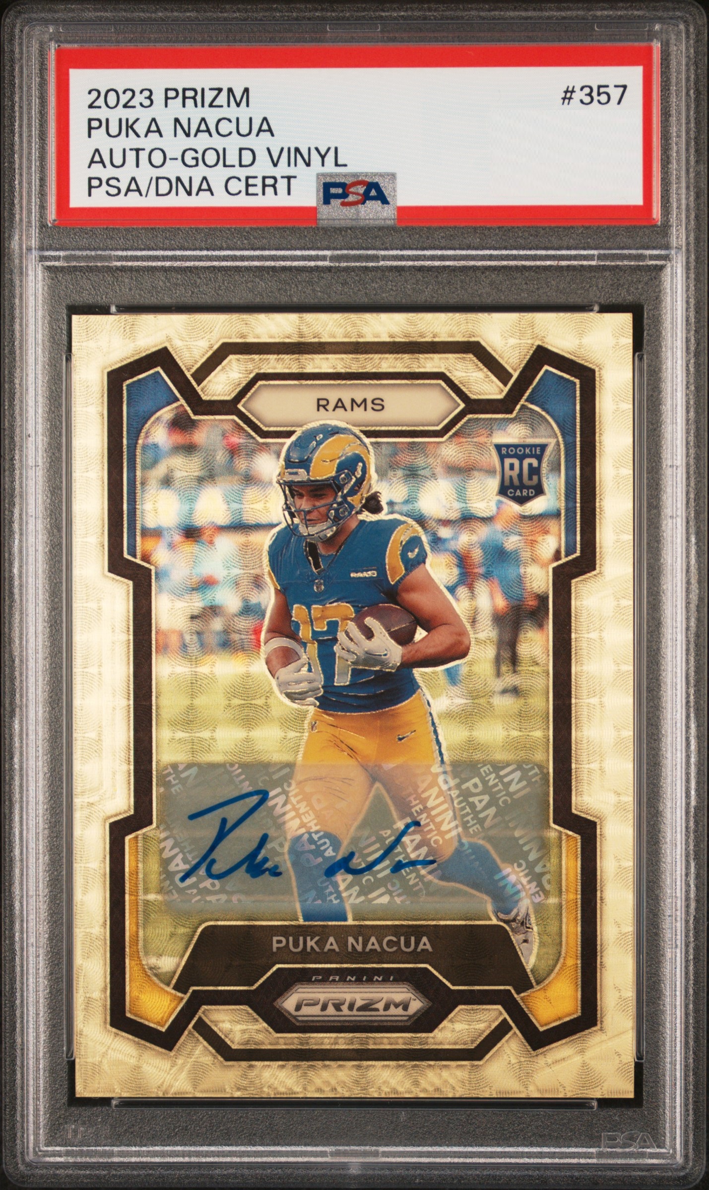 2023 Panini Prizm Football Gold Vinyl Puka Nacua #357