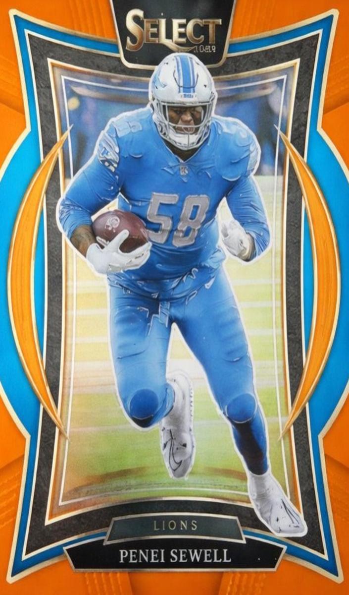 2024 Panini Select Football Orange Penei Sewell #87 PSA 9