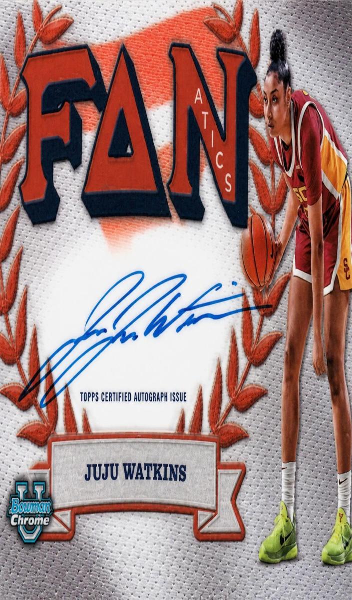 2024 Bowman Chrome University Basketball Juju Watkins #FFA-JW PSA 9