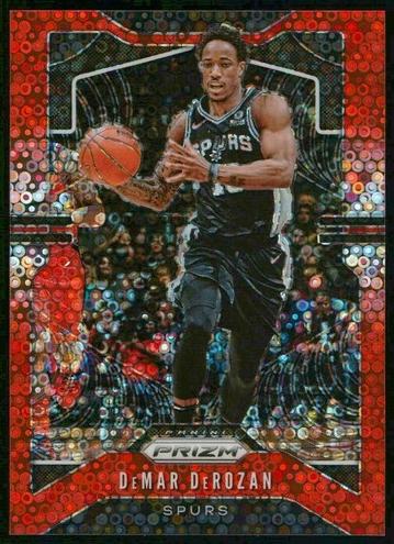 2019 Panini Prizm Basketball Fast Break Red DeMar DeRozan #134