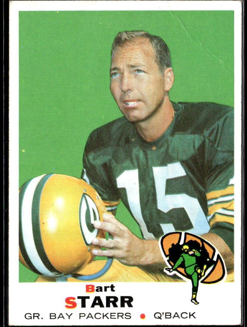 1969 Topps Football Bart Starr #215 PSA 8.5