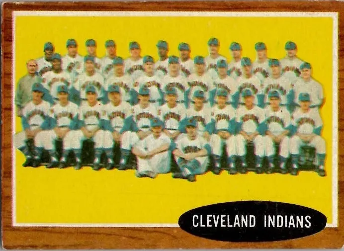 1962 Topps Baseball Cleveland Indians Team #537 PSA 7.5
