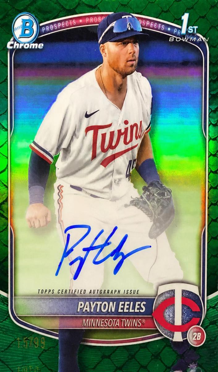 2025 Bowman Chrome Prospects Baseball Reptilian Green Payton Eeles #CPA-PE