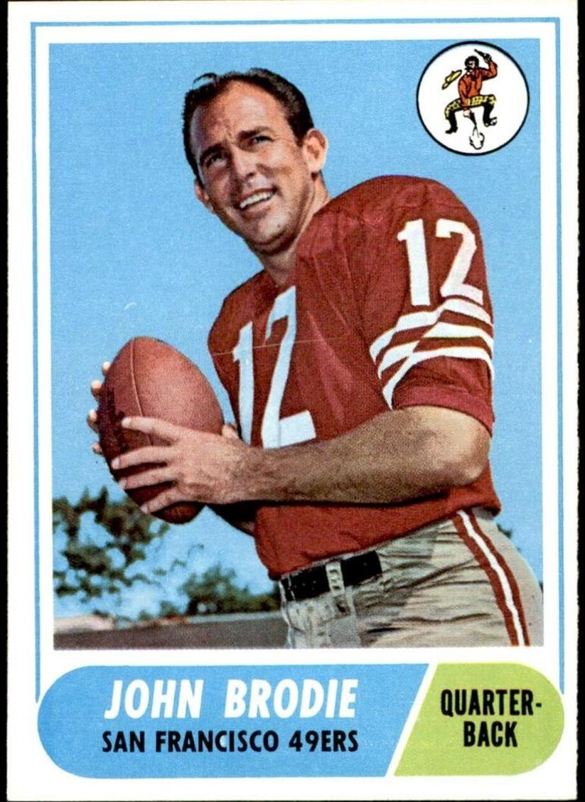 1968 Topps Football John Brodie #139