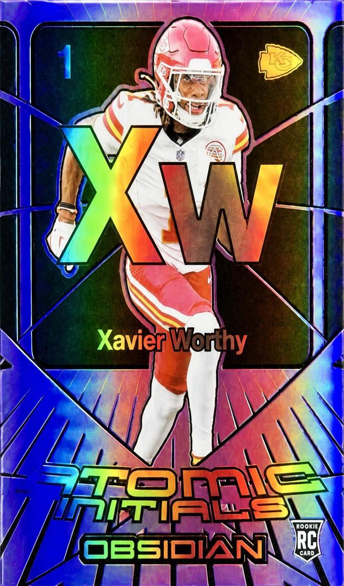 2024 Panini Obsidian Football Purple Xavier Worthy #21 PSA 10