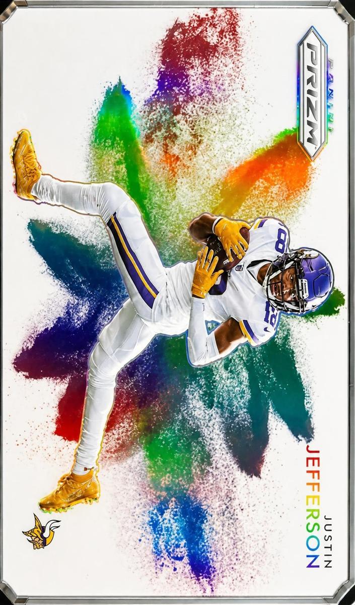 2022 Panini Prizm Football Justin Jefferson #CB-10 PSA 9