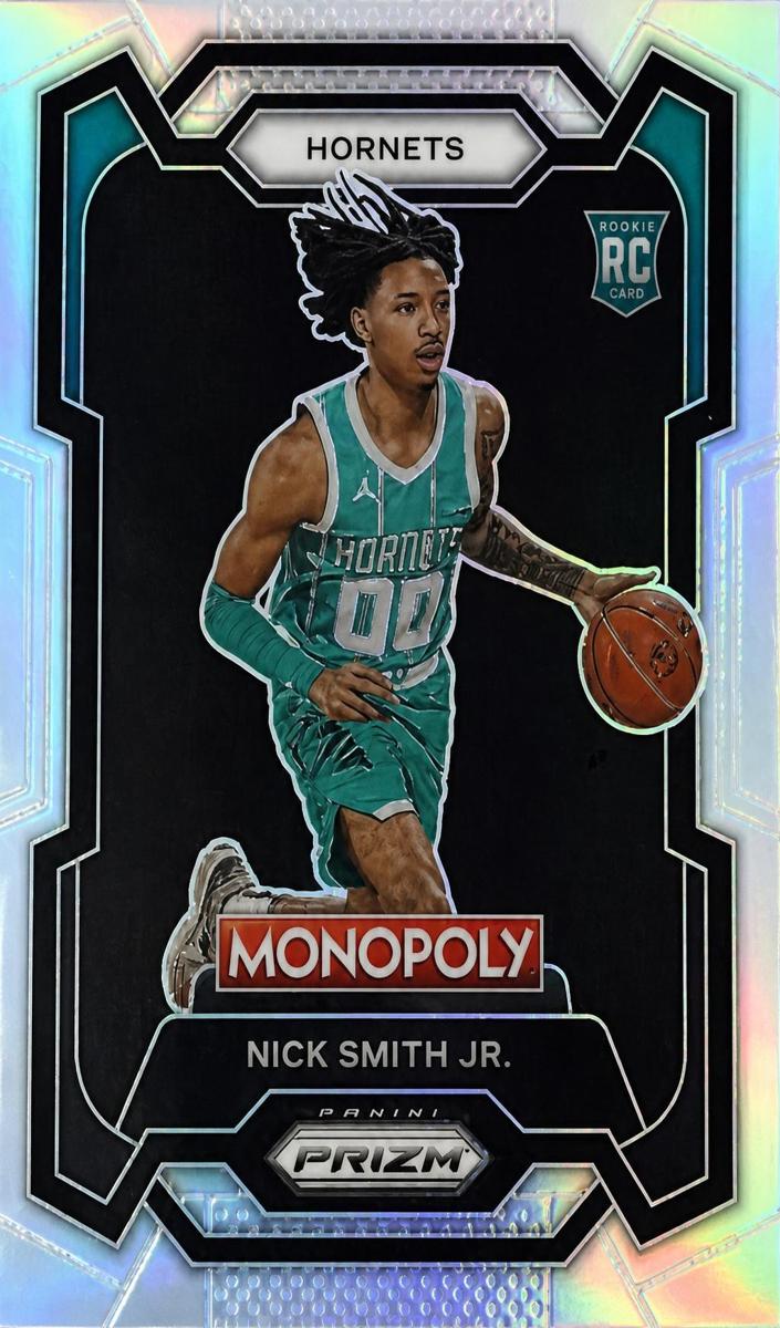 2023 Panini Prizm Monopoly Basketball Silver Nick Smith Jr. #14 PSA 10